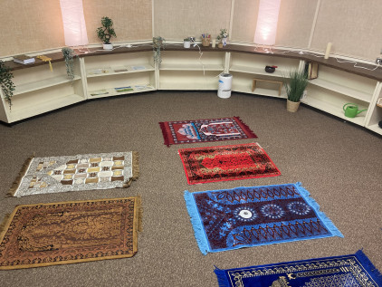 Meditation and Prayer Room with prayer rugs