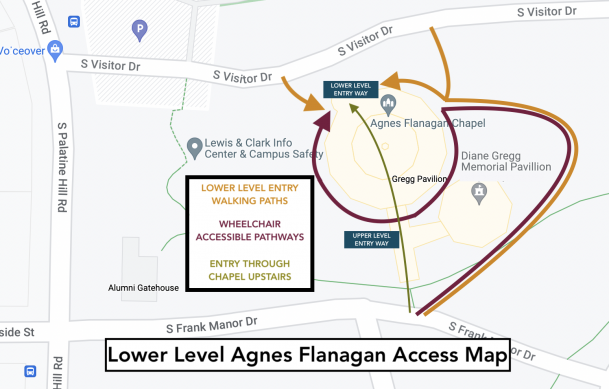 Agnes Flanagan Lower Level Access Map