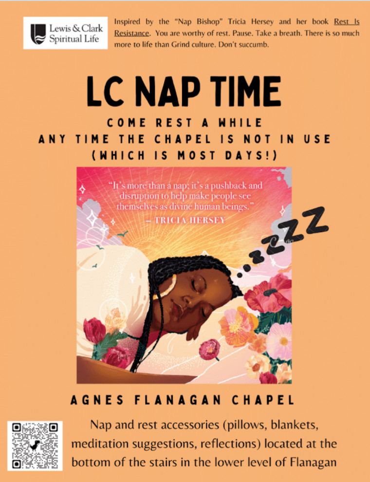 LC Nap Time! • Spiritual Life • Lewis & Clark