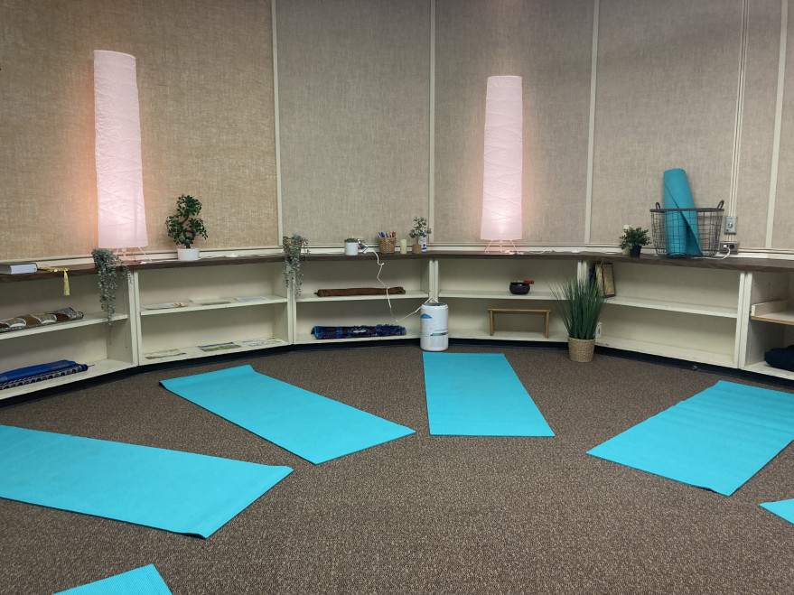 Meditation and Prayer Room with yoga mats