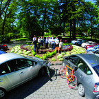 Members of the law school faculty walk the walk, commuting to work in hybrid cars, by bike, and o...
