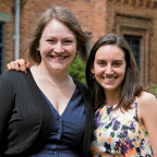 Keira Roberts CAS '15 (left) and Sarah Lowenstein CAS '15