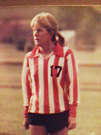 Emily's mother, Erin Hedenberg, played soccer for the Pioneers in the 1980s.