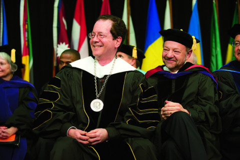 Installation Ceremony – President Glassner and the platform party.