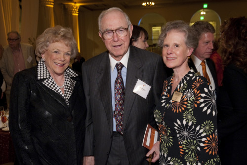 Arlene and Harold Schnitzer with Jane Atkinson, interim president.