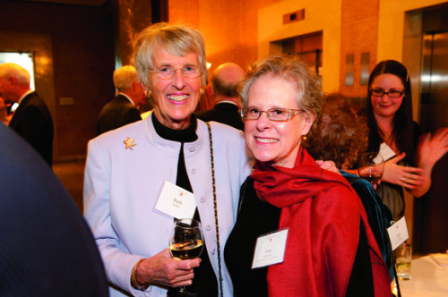 Inaugural Dinner – Ruth Keller and Jane Atkinson, vice president and provost.