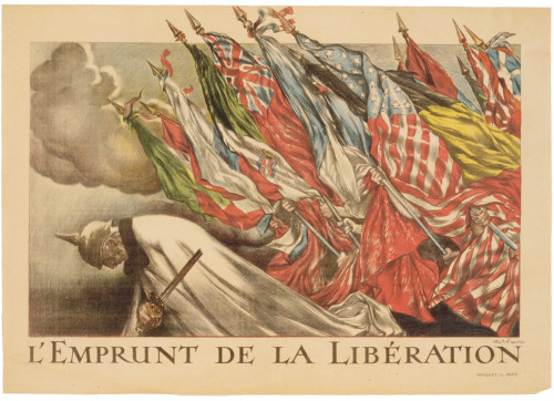 During the war, posters were a popular way to communicate information, both on the front and back home. This French poster, titled L'Empr...