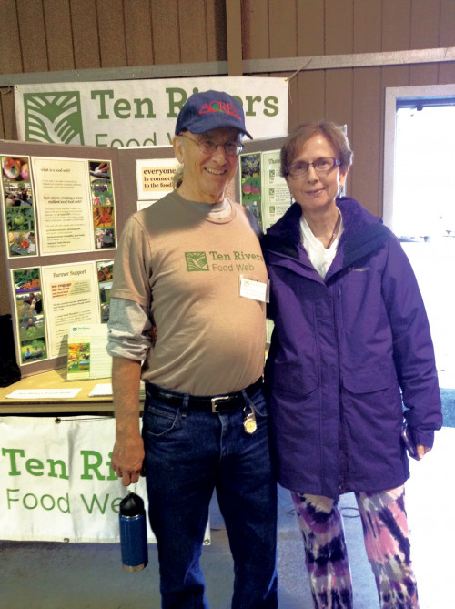 Harry MacCormack and his partner, Cheri Clark, attend a Fill Your Pantry event at Ten Rivers Food Web.