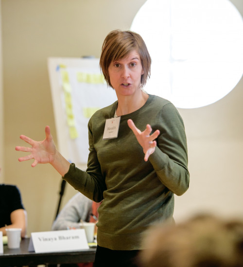 Meredith Goddard led sessions on Personal Financial Literacy and the Future of Work. She owns Five Years In, an initiative that helps pre...