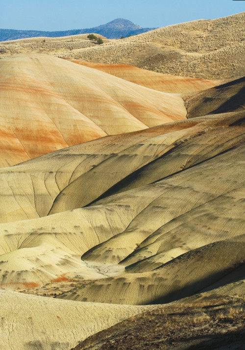 The Painted Hills, located in central Oregon, are part of the 14,000-acre John Day Fossil Beds National Monument.