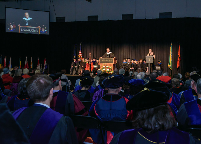 Installation Ceremony The Lewis & Clark community—joined by leaders from the Portland a...