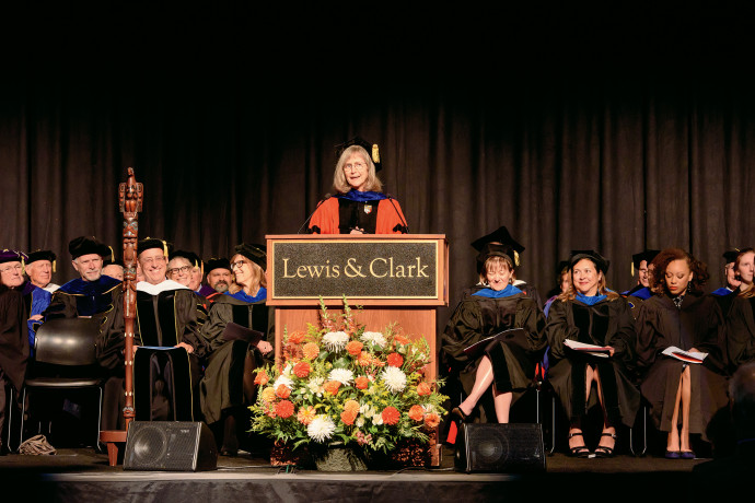 Installation Ceremony The Lewis & Clark community—joined by leaders from the Portland area and delegates from colleges across t...