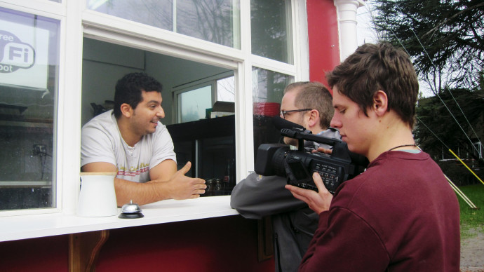 Ramy Armans, owner of Ramy's Lamb Shack, is featured in the film.