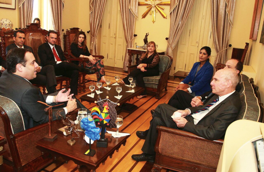 In a high-level meeting with the U.S. ambassador to Brazil and the governor of Pernambuco, a state in northeast Brazil