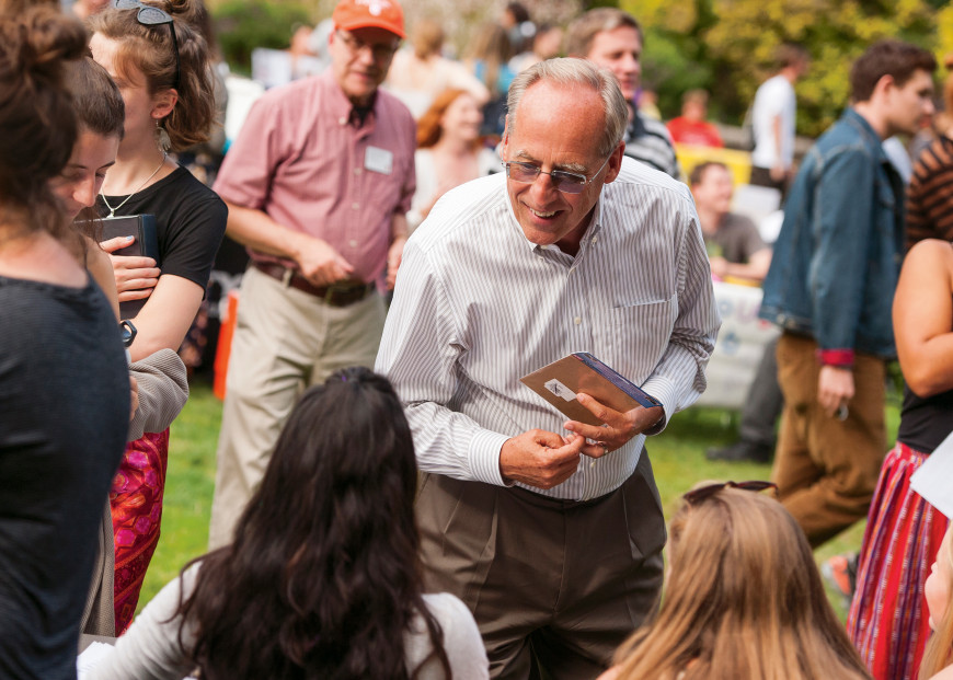 President Wiewel has been a regular attendee of many campus events during his tenure.