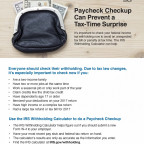 Paycheck Checkup