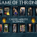 “Game of Thrones: Career Month is Coming? by Career Center staff won best group costume.