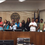 Students pose with judges at Summer Law Camp 2016