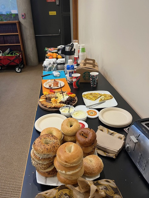 ONE L&C members know how to put on a spread! The potluck breakfast provided ample treats for the five hour retreat.
