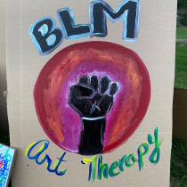 BLM Art Event at Irving Park