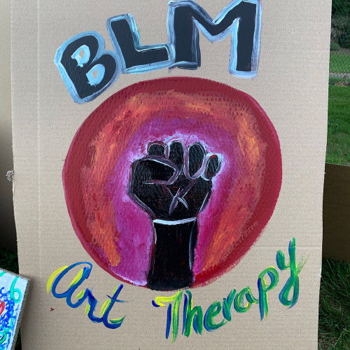 BLM Art Therapy Event at Irving Park on September 23, 2020