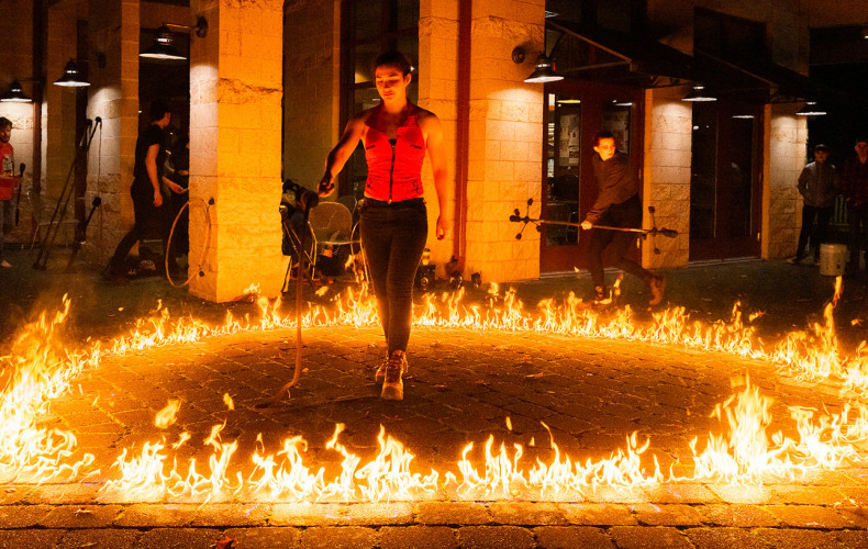 Fire Arts is one of the many student-led clubs and orgs on our campus.
