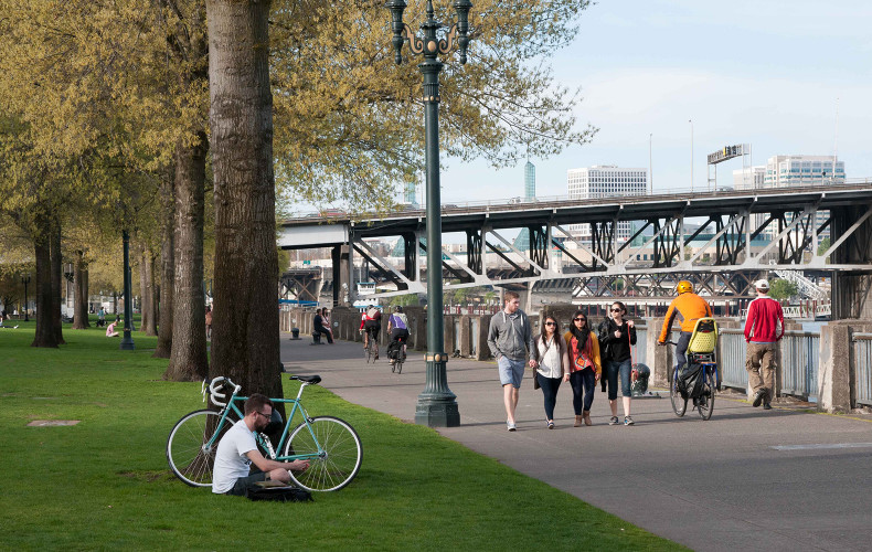 Vibrant downtown Portland and Waterfront Park are just a quick, free shuttle ride away from campus.