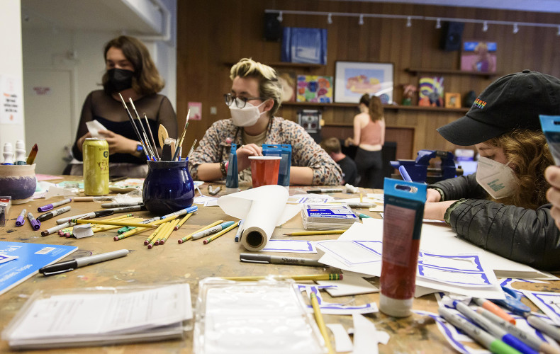 The Platteau student art center brings together campus creatives for projects in their ceramics, dance, and music studios as well as thei...