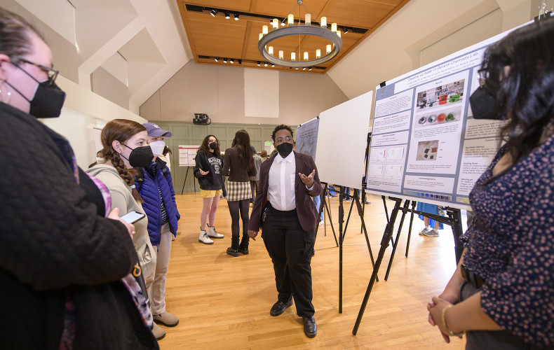 Students have a chance to present their original research at the annual Festival of Scholars and Artists.