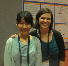 Aojie Zheng '15 and Assistant Professor of Physics Shannon O'Leary
