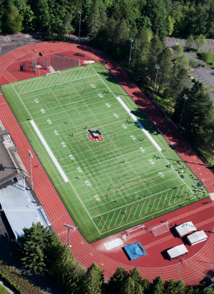 Aerial photo of Griswold Stadium.