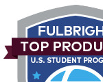 Blue Fulbright badge