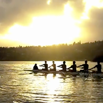 A still from Remy Neymarc's rowing video trailer