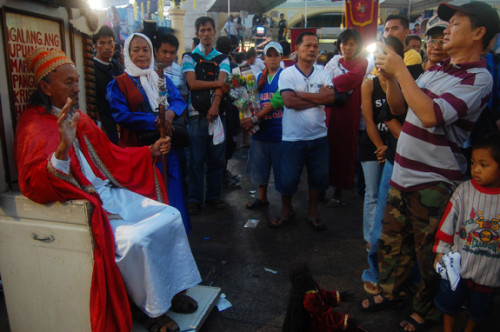 She took this picture at Festival of the Black Nazarene at Quiapo Church: The festival attracts millions of people coming in the wee hour...
