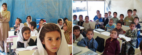 It is a rare opportunity for school children in Kabul to attend school. Due to lack of facilities and because many Afghan parents are afr...