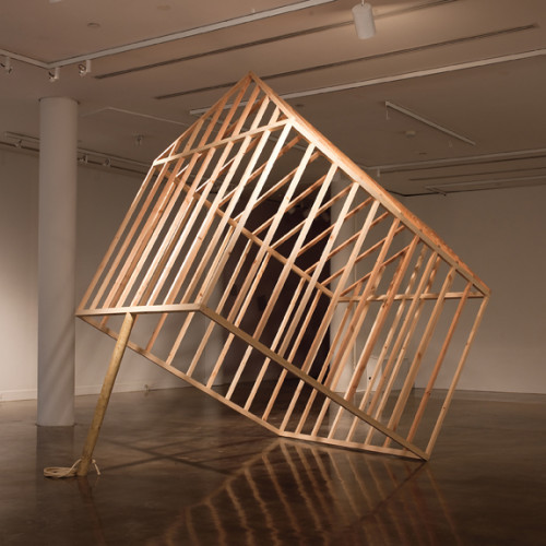 Bill Will (2006), House Trap, 2011, construction, 129 x 85 x 135 inches