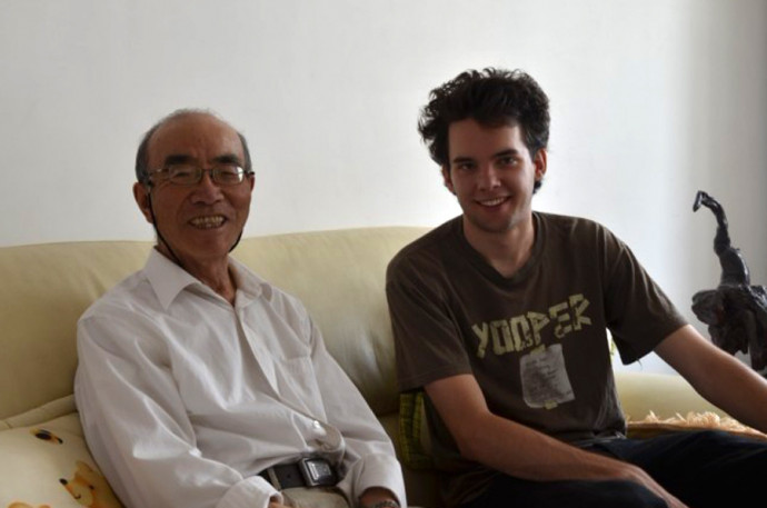 Mr. Zhu and Neil Murray in Xining
