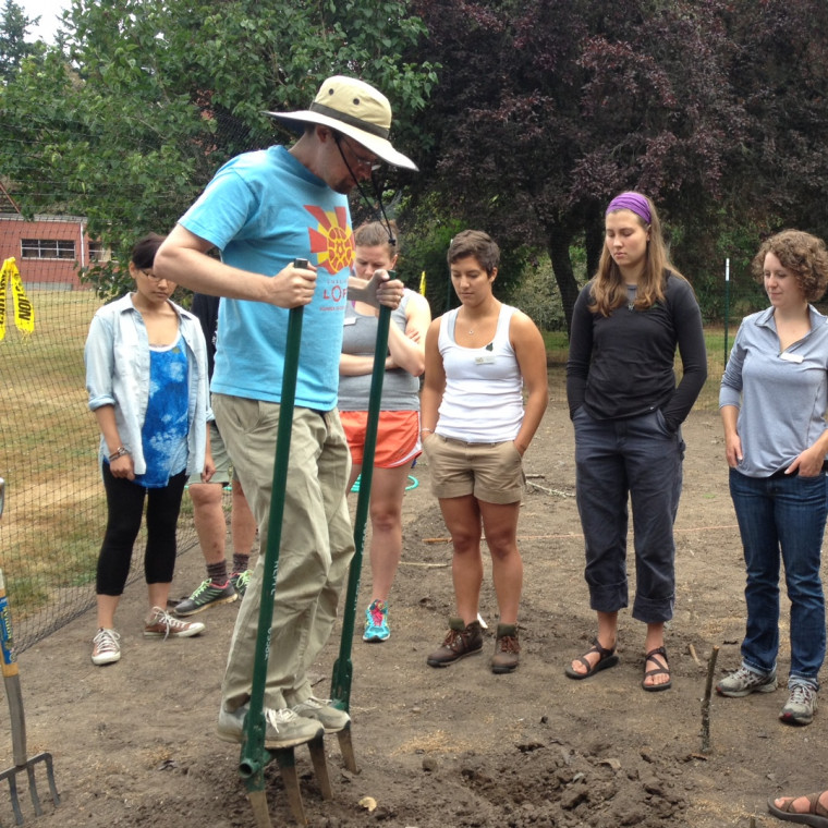 FoodCorps was one of many organizations to visit Lewis & Clark this summer.