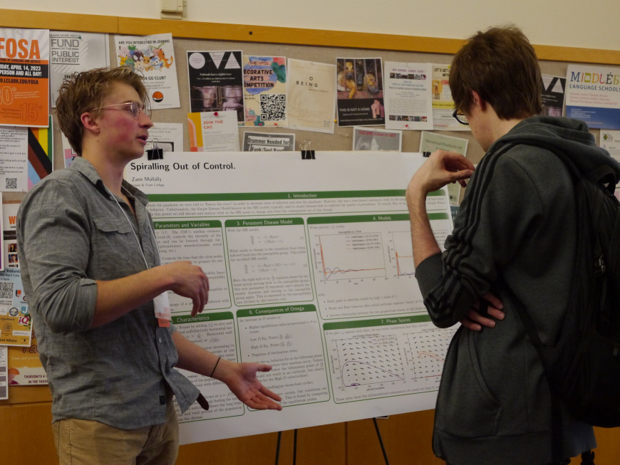 FOSA gives students the opportunity to showcase their research findings while their peers learn about new topics.