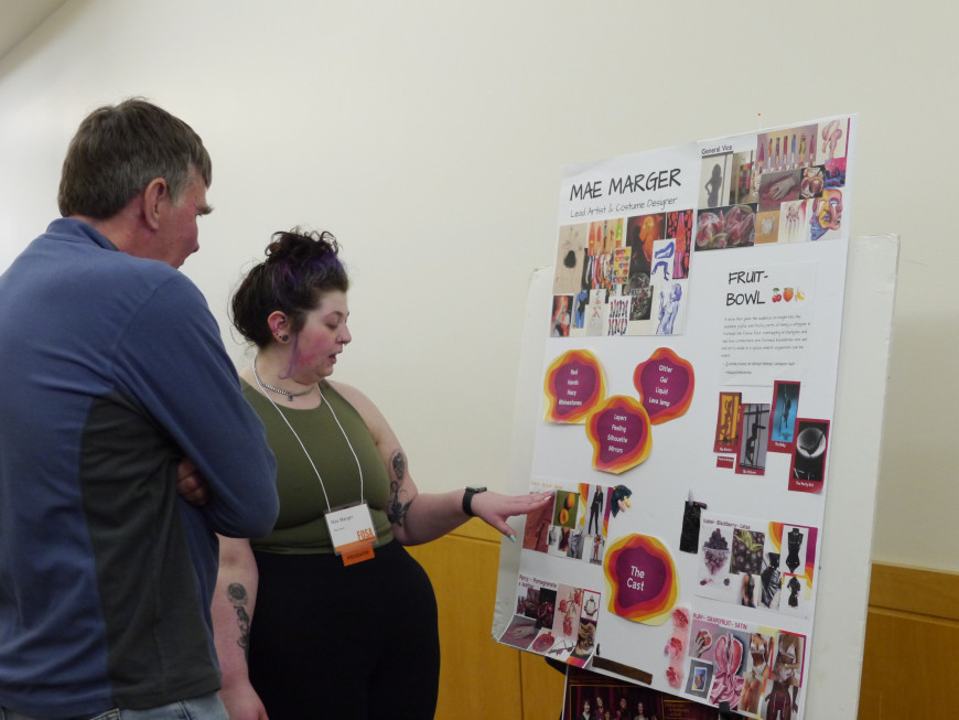 Poster sessions allowed for students to directly engage with their peers and faculty members.